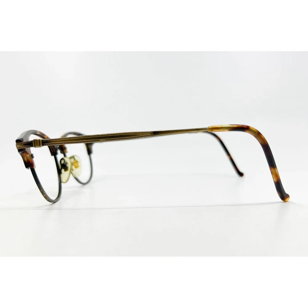 Unbranded Eyeglasses Unisex Tortoise Gold Browline Vintage Style 48-19-140